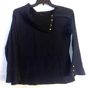 Black cowl neck sweater